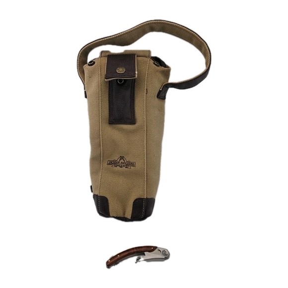 Jackson Rancheria Other - Jackson Rancheria Canvas Leather Insulated Wine Carrier